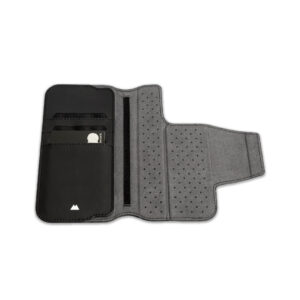 Black Flip Wallet with Stand